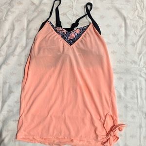 Tankini top with built in bra